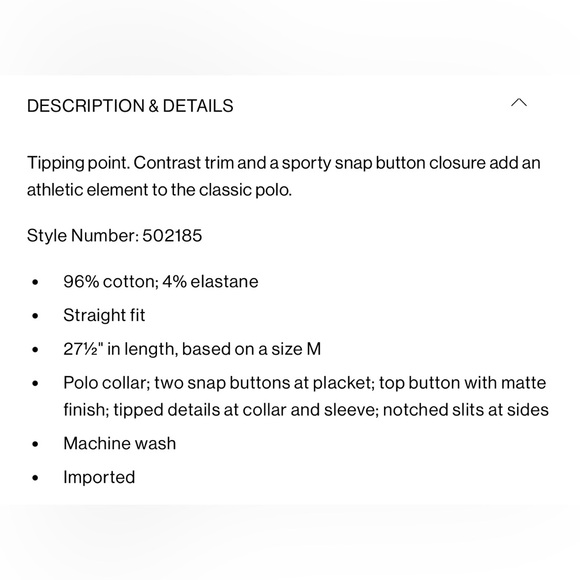 NWOT Club Monaco Tipped Polo - Picture 4 of 12